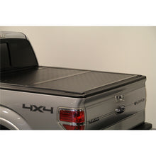 Load image into Gallery viewer, Hard-Bi-Fold-Non-Locking-Black-Vinyl-Over-Hard-Board-With-Aluminum-Rails