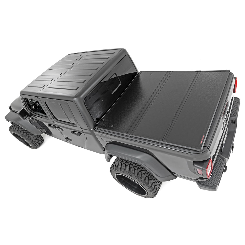 Hard-Folding-Bed-Cover-5.0-Foot-Bed-20-22-Jeep-Gladiator-Jt-4Wd-Rough-Country