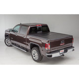 TRAILFX TFX5521 Hard Tri Fold Low Profile Lockable Using Tailgate Handle Lock Fiber Reinforced