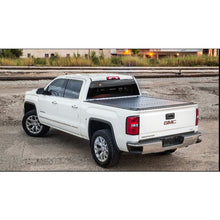 Load image into Gallery viewer, Hard-Tri-Fold-Non-Lockable-Black-Aluminum-With-Carpeted-Under-Panels