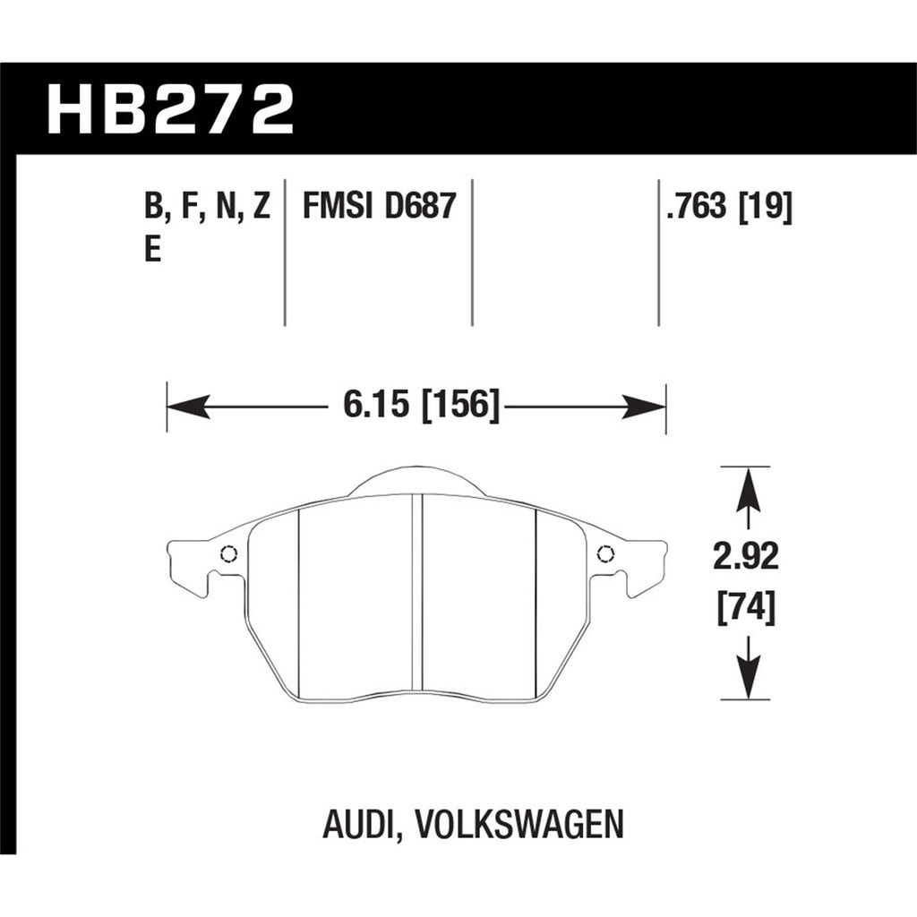Hawk-00-02-Audi-Tt-BaseQuattro-1.8L-Dtc-60-Race-Front-Brake-Pads