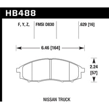 Load image into Gallery viewer, Hawk-00-04-Nissan-Xtrerra--03-04-Nissan-Frontier-Lts-Street-Front-Brake-Pads