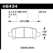 Load image into Gallery viewer, Hawk-02-03-Wrx--05-08-Lgt-D770-Hp-Street-Rear-Brake-Pads