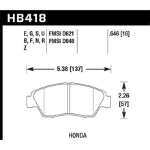 Load image into Gallery viewer, Hawk-02-06-Rsx-(Non-S)-Front--03-09-Civic-Hybrid--04-05-Civic-Si-Front-Blue-9012-Race-Brake-Pads