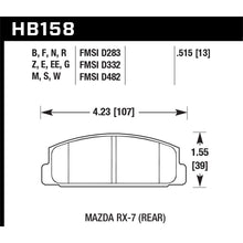 Load image into Gallery viewer, Hawk-03-05-Mazda-6--84-95-Mazda-Rx-7-Ht-10-Race-Rear-Brake-Pads