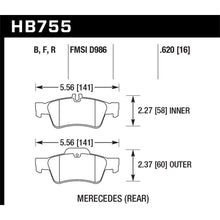Load image into Gallery viewer, Hawk-03-06-Mercedes-Benz-Sl500-Hps-5.0-Rear-Brake-Pads