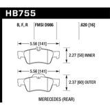 Hawk Performance HB755B.620 HPS 5.0 Disc Brake Pad