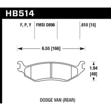 Load image into Gallery viewer, Hawk-03-Dodge-Ram-1500-Van-Lts-Street-Rear-Brake-Pads