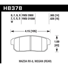 Load image into Gallery viewer, Hawk-04-09-Rx8-Ht-10-Rear-Race-Pads-(Not-For-Street-Use)