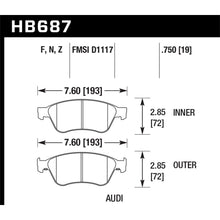 Load image into Gallery viewer, Hawk-04-10-Audi-A8-Quattro--07-11-S6--07-10-S8-Perf-Ceramic-Front-Street-Brake-Pads
