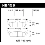 Hawk Performance HB456Z.705 Performance Ceramic Disc Brake Pad