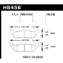 Load image into Gallery viewer, Hawk-04-11-Ford-F-150--06-08-Lincoln-Mark-Lt-Rear-Hps-Street-Brake-Pads