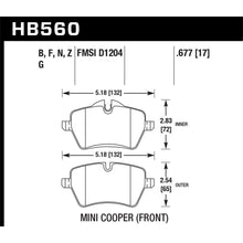 Load image into Gallery viewer, Hawk-05-06-Jcw-R53-Cooper-S--07-R56-Cooper-S-Hp-Street-Front-Brake-Pads