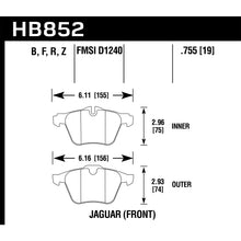 Load image into Gallery viewer, Hawk-05-09-Jaguar-Xjr--10-15-Jaguar-Xj-Performance-Ceramic-Street-Front-Brake-Pads