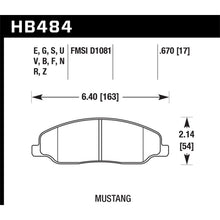 Load image into Gallery viewer, Hawk-05-10-Ford-Mustang-Gt--V6--07-08-Shelby-Gt-Performance-Ceramic-Street-Front-Brake-Pads