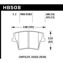 Load image into Gallery viewer, Hawk-05-14-Chrysler-300-Hps-5.0-Rear-Brake-Pads