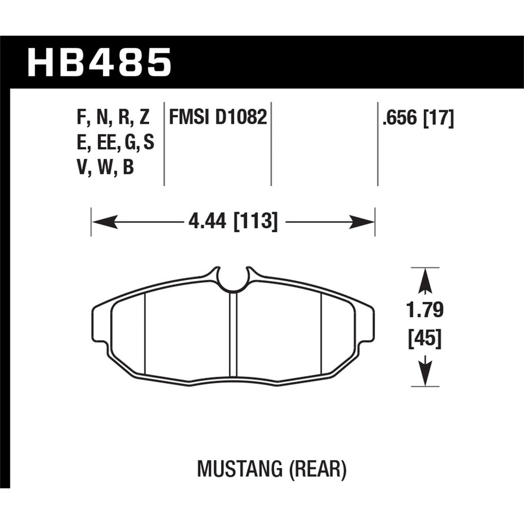 Hawk-05-14-Ford-Mustang-Rear-Er-1-Brake-Pad-Set