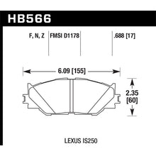 Load image into Gallery viewer, Hawk-06-08-Lexus-Is250-Hps-Street-Front-Brake-Pads