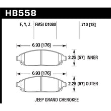 Load image into Gallery viewer, Hawk-06-09-Jeep-Commander--05-09-Grand-Cherokee-Front-Performance-Ceramic-Street-Brake-Pads