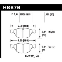 Load image into Gallery viewer, Hawk-06-10-Bmw-M5M6-Dc60-Front-Brake-Pads