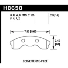 Load image into Gallery viewer, Hawk-06-10-Chevy-Corvette-(Improved-Pad-Design)-Front-Ceramic-Sreet-Brake-Pads