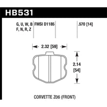 Load image into Gallery viewer, Hawk-06-10-Chevy-Corvette-(Oem-Pad-Design)-Front-Ceramic-Sreet-Brake-Pads