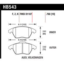 Load image into Gallery viewer, Hawk-06-11-Audi-A3-2.0L-Base-Front-Er-1-Brake-Pads