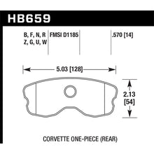 Load image into Gallery viewer, Hawk-06-13-Chevrolet-Corvette-Z06-Dtc-30-Race-Rear-Brake-Pads-(One-Piece)