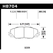 Load image into Gallery viewer, Hawk-06-16-Toyota-Rav4-Hps-5.0-Front-Brake-Pads