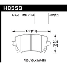 Load image into Gallery viewer, Hawk-07-11-Audi-S6-Hps-5.0-Rear-Brake-Pads