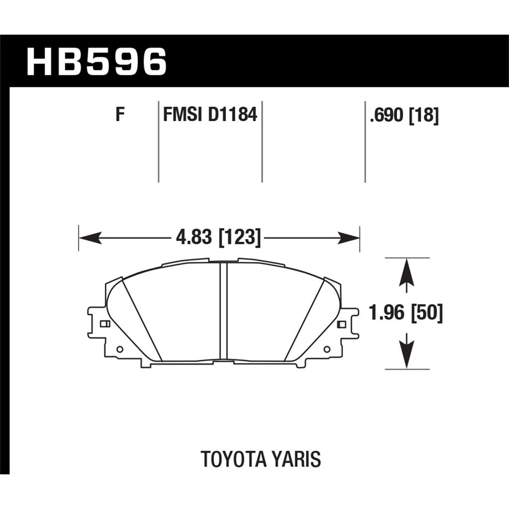 Hawk-07-16-Toyota-Yaris-Hps-5.0-Front-Brake-Pads