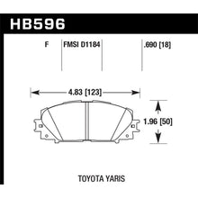 Load image into Gallery viewer, Hawk-07-16-Toyota-Yaris-Hps-5.0-Front-Brake-Pads
