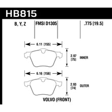 Load image into Gallery viewer, Hawk-07-16-Volvo-S80-Hps-5.0-Front-Brake-Pads