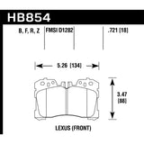 Hawk Performance HB854Z.721 Performance Ceramic Disc Brake Pad