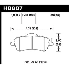 Load image into Gallery viewer, Hawk-08-09-Pontiac-G8-3.6-Base6.0-Hp-Street-Rear-Brake-Pads
