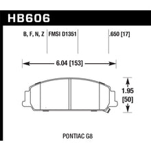 Load image into Gallery viewer, Hawk-08-09-Pontiac-G8-3.6-Base6.0-Hp-Street-Front-Brake-Pads