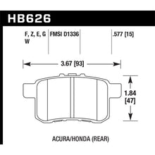 Load image into Gallery viewer, Hawk-08-10-Honda-Accord-2.4L3.0L3.5L--09-10-Acura-Ts-2.4L-Blue-9012-Rear-Brake-Pads