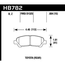 Load image into Gallery viewer, Hawk-08-13-Toyota-Highlander-Performance-Ceramic-Street-Rear-Brake-Pads