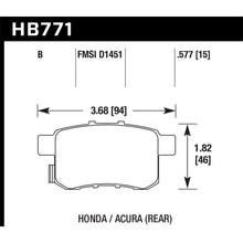 Load image into Gallery viewer, Hawk-08-16-Honda-Accord-High-Performance-Street-5.0-Rear-Brake-Pads
