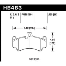 Load image into Gallery viewer, Hawk-08-Porsche-911-Targa-44S03-05-911-Gt204-08-Gt307-08-Turbo-Dtc-70-Race-Front-Brake-Pads