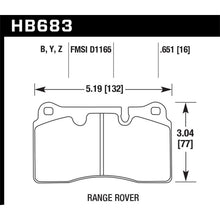 Load image into Gallery viewer, Hawk-08-Range-Rover-Sport-Le--06-09-Supercharged-Lts-Front-Brake-Pads