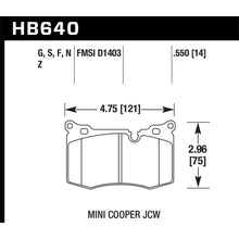 Load image into Gallery viewer, Hawk-09-15-Mini-Cooper-John-Cooper-Works-Dtc-60-Race-Front-Brake-Pads