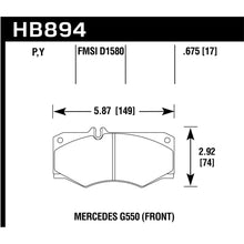 Load image into Gallery viewer, Hawk-09-17-Mercedes-Benz-G550-Lts-Street-Front-Brake-Pads