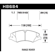 Load image into Gallery viewer, Hawk-10-13-Range-RoverRange-Rover-Sport-Supercharged-Lts-Front-Brake-Pads