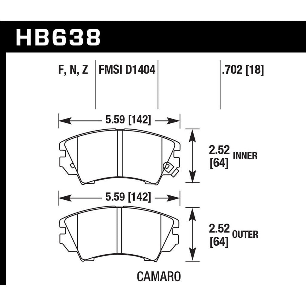 Hawk-10-15-Chevrolet-Camaro-Hps-5.0-Front-Brake-Pads