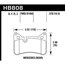 Load image into Gallery viewer, Hawk-10-15-Mercedes-Benz-E63-Amg--14-16-Mercedes-Benz-E63-Amg-S-Ceramic-Street-Rear-Brake-Pads