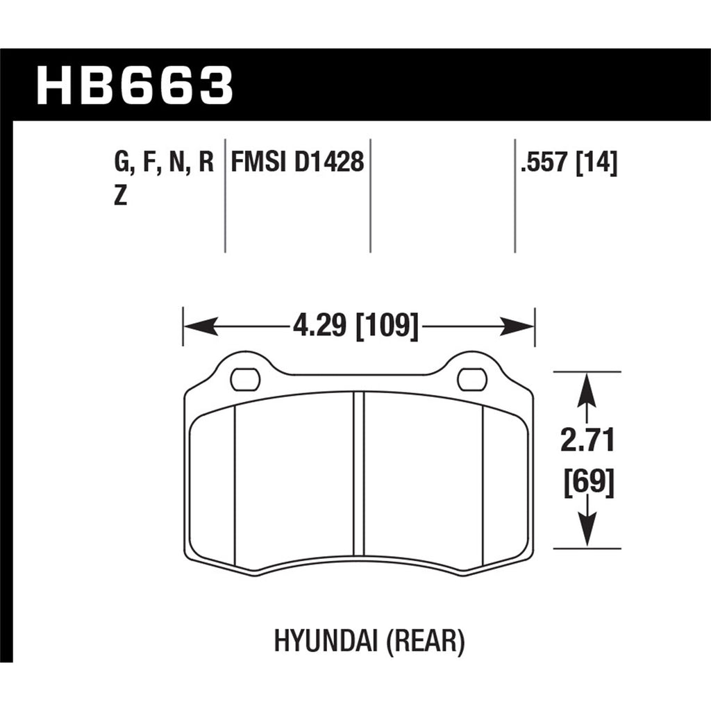 Hawk-10-Hyundai-Genesis-Coupe-(Track-W-Brembo-Brakes)-Hp-Autocross-14Mm-Rear-Brake-Pads