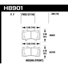 Load image into Gallery viewer, Hawk-11-13-Infiniti-Qx56--14-17-Infiniti-Qx80-Lts-Street-Rear-Brake-Pads