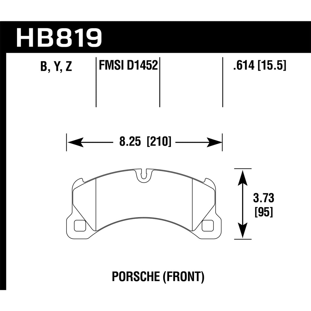 Hawk-11-13-Porsche-Cayenne-Hps-5.0-Front-Brake-Pads