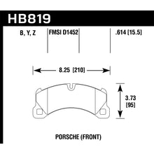 Load image into Gallery viewer, Hawk-11-13-Porsche-Cayenne-Hps-5.0-Front-Brake-Pads